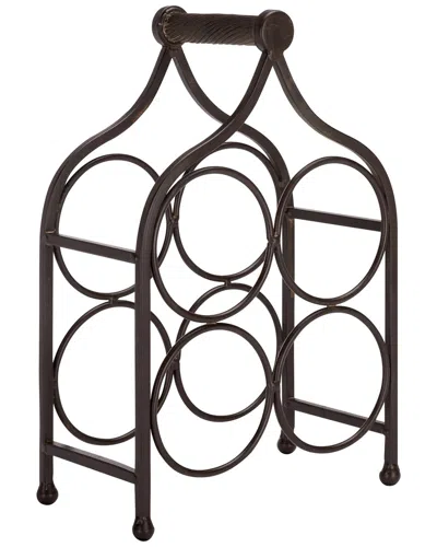 Safavieh Floyd 4-bottle Wine Holder In Brown