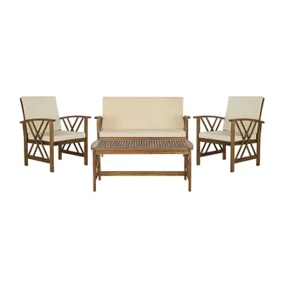 Safavieh Fontana 4-pc. Conversation Set In Neutral