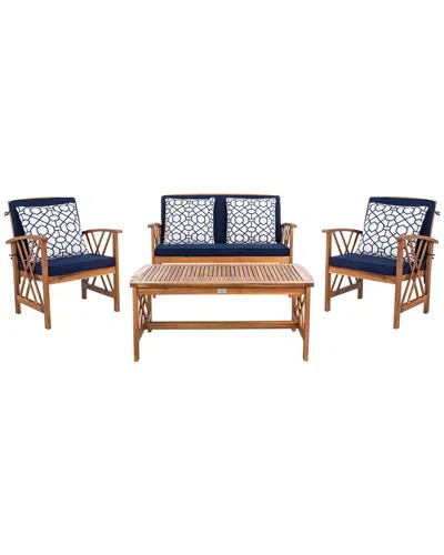 Safavieh Fontana 4pc Outdoor Set In Natural