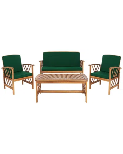 Safavieh Fontana 4pc Outdoor Set In Natural