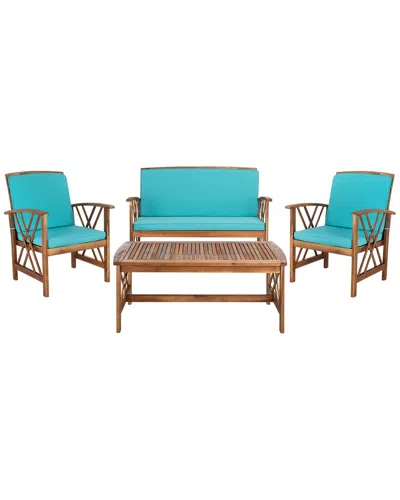 Safavieh Fontana 4pc Outdoor Set In Natural