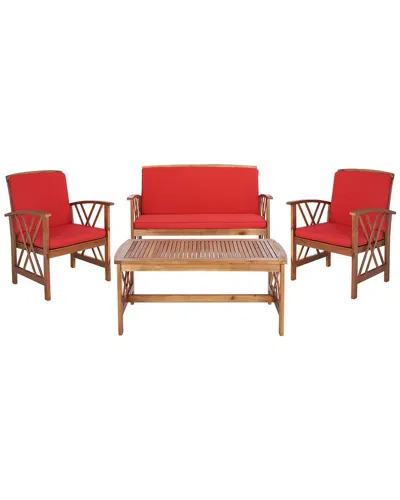 Safavieh Fontana 4pc Outdoor Set In Natural