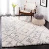 Safavieh Fontana Shag Area Rug, Cream / Grey Moroccan Style Non-shedding