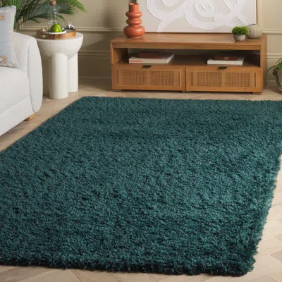 Safavieh Fontana Shag Area Rug, Dark Green Flokati Style Non-shedding