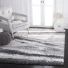 Safavieh Fontana Shag Area Rug, Grey / Charcoal Modern Style Non-shedding
