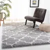 Safavieh Fontana Shag Area Rug, Grey / Cream Moroccan Style Non-shedding