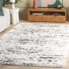 Safavieh Fontana Shag Area Rug, Ivory / Green Modern Style Non-shedding