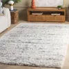 Safavieh Fontana Shag Area Rug, Ivory / Green Modern Style Non-shedding