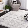 Safavieh Fontana Shag Area Rug, Ivory / Grey Modern Style Non-shedding