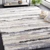 Safavieh Fontana Shag Area Rug, Ivory / Grey Modern Style Non-shedding