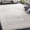 Safavieh Fontana Shag Area Rug, Ivory / Grey Moroccan Style Non-shedding