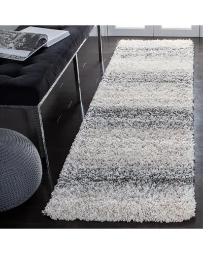 Safavieh Fontana Shag Power Loomed Rug In White