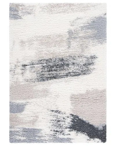 Safavieh Fontana Shag Power Loomed Rug In Ivory