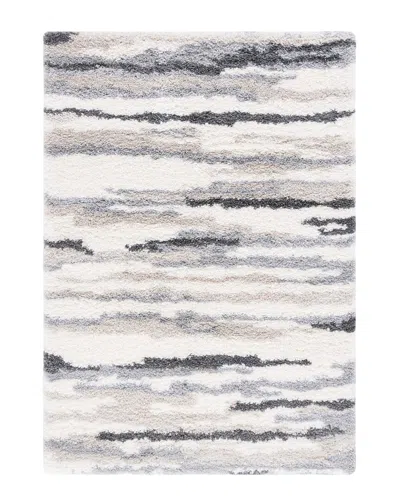 Safavieh Fontana Shag Power Loomed Rug In Ivory