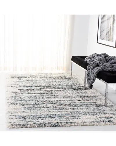 Safavieh Fontana Shag Power Loomed Rug In Ivory