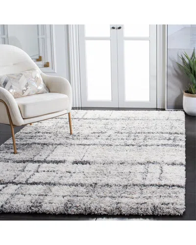 Safavieh Fontana Shag Power Loomed Rug In Ivory