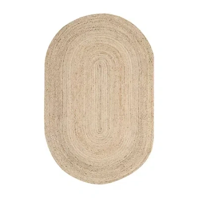 Safavieh Forbes Solid Oval Rug In Nude