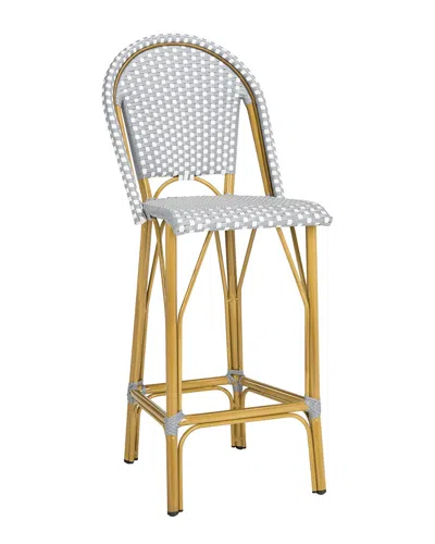 Safavieh Ford Indoor-outdoor Stacking French Bistro Bar Stool In Brown