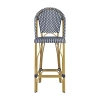 Safavieh Ford Patio Collection Bar Stool In Blue