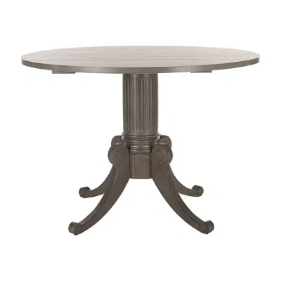 Safavieh Forest Collection Round Wood-top Dining Table In Gray