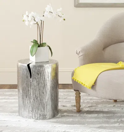 Safavieh Forrest Metal Table Stool In Gray