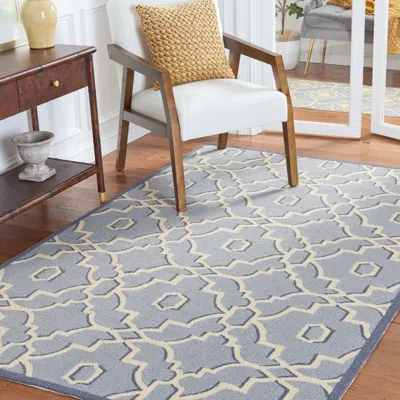 Safavieh Four Seasons Hand Made Area Rug, Light Blue / Ivory Contemporary Style Non-shedding