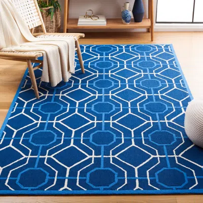 Safavieh Four Seasons Hand Made Area Rug, Navy / Ivory Contemporary Style Non-shedding In Blue