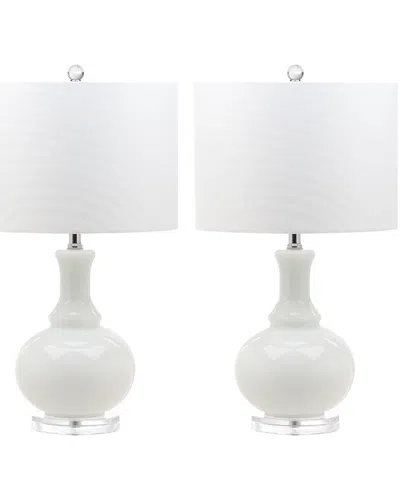 Safavieh Set Of 2 Fanny Table Lamps In White