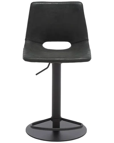 Safavieh Freya Gas-lift Bar Stool In Black