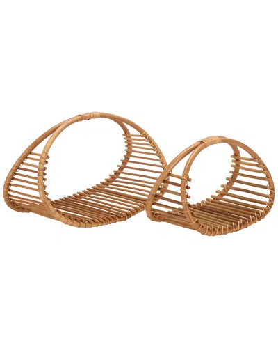Safavieh Freyley Set Of 2 Baskets In Brown
