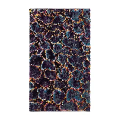 Safavieh Fruits Abstract Shag Rectangular Rugs In Multi