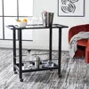 Safavieh Gaelle Two Tier Bar Cart With Handles In Black