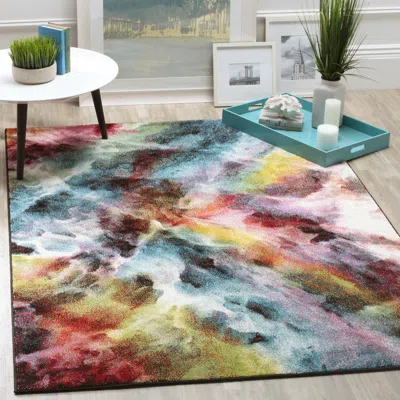 Safavieh Galaxy Machine Made Area Rug, Multi Contemporary Style Easy Care