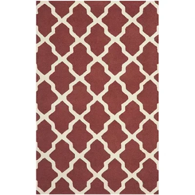 Safavieh Gale Wool Rectangular Rug In Orange
