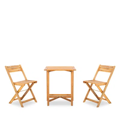 Safavieh Gall Outdoor Balcony Bistro Set In Natural