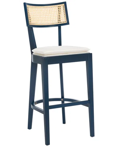 Safavieh Galway Cane Counter Stool In Black