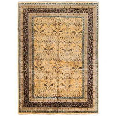 Safavieh Ganges River Hand Knotted Wool Oriental Rug In Black;beige