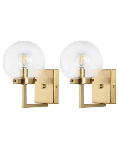 Safavieh Ganon 7in Wall Sconce In Gold