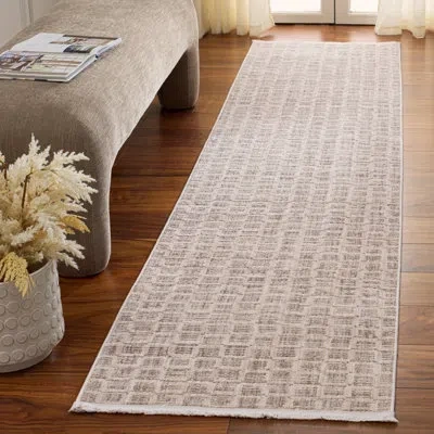 Safavieh Garnet Performance Abstract Indoor Rug In Grey,ivory