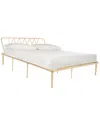 Safavieh Gatsby Bed Queen In Gold