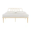 Safavieh Gatsby Upholstered Bed Frame In Yellow