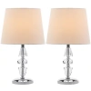 Safavieh Gem Tiered Crystal Lamp- Set Of 2 In Multi