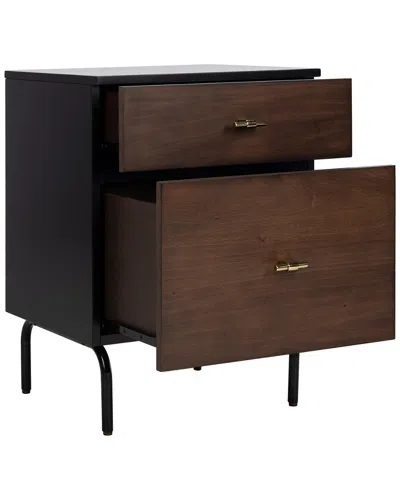 Safavieh Genevieve 2-drawer Nightstand In Brown