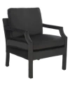 Safavieh Genoa Upholstered Arm Chair In Black