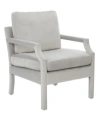 Safavieh Genoa Upholstered Arm Chair In Light Gray