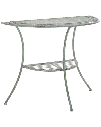 Safavieh Genson Halfmoon Console Table In Green