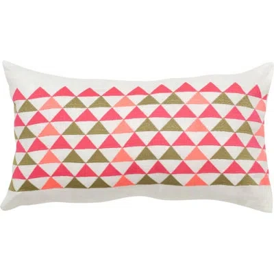 Safavieh Geo Mountain Linen Lumbar Pillow In Multi