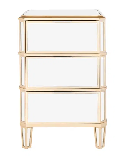 Safavieh Giana 3-drawer Mirrored Nightstand