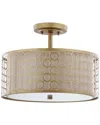 Safavieh Giotta Circle Trellis 3-light Semi Flush Mount