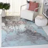 Safavieh Glacier Machine Made Area Rug, Blue / Pink Contemporary Style Easy Care In Blue